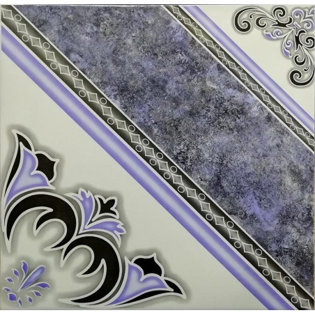 CERAMICA INCEFRA 45X45 GEOMETRICO AZUL V/MT (2,32)