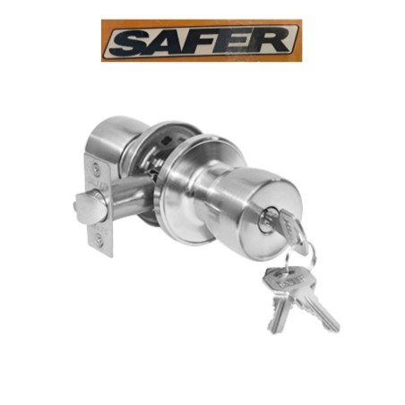 CERRADURA SAFER TUBULAR TULIPA INOXID 276B ACCESO
