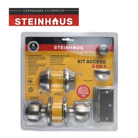 CERRADURA STEINHAUS KIT ACCESO 5 EN 1-6 LLAVES IGU