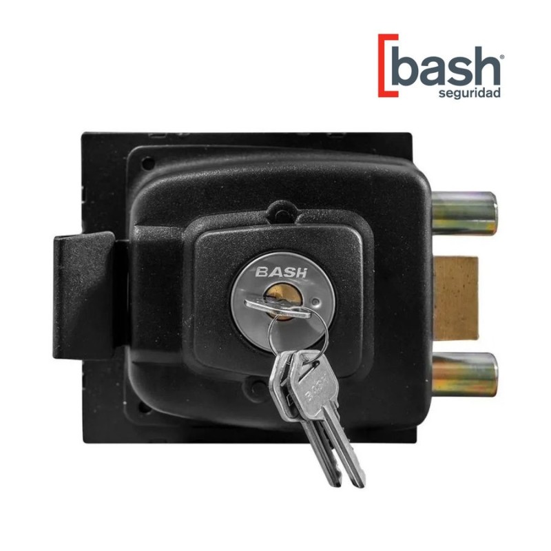 CERRADURA BASH SOBREPONER CILINDRO INCORP MOD 1002
