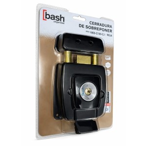 CERRADURA BASH SOBREPONER CILINDRO INCORP MOD 1002