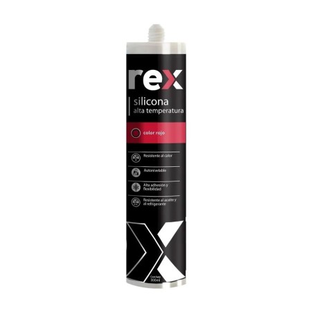 SILICONA REX ALTA TEMPERATURA ROJA 300 ML 30142