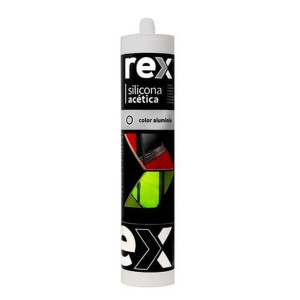SILICONA REX BANO Y COCINA ALUMINIO 300 ML (ACETIC