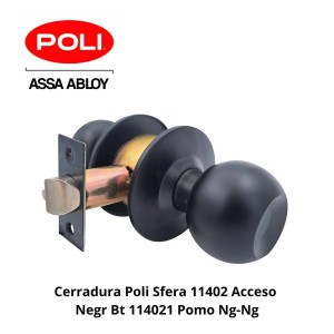 CERRADURA POLI SFERA 11402 ACCESO NEGR BT 114021 P