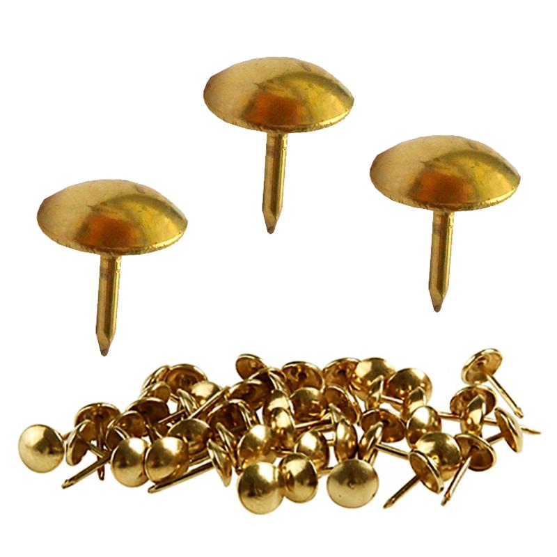 Clavo Tapicero Dorado Liso 10x19 Mm Cada Uno