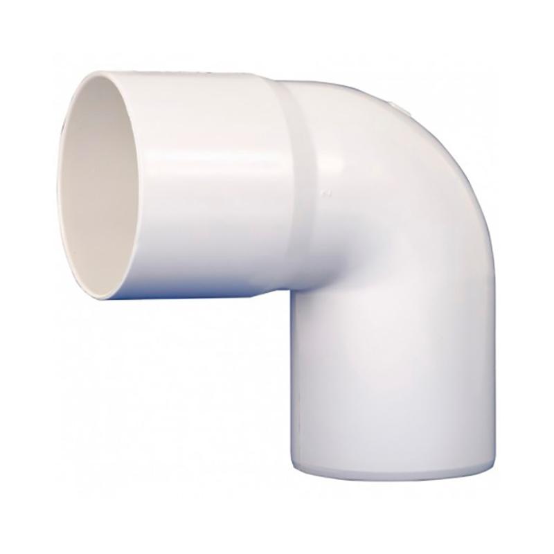 Codo Bajada Agua Lluvia Blanco 75 Mm X 90 Mh