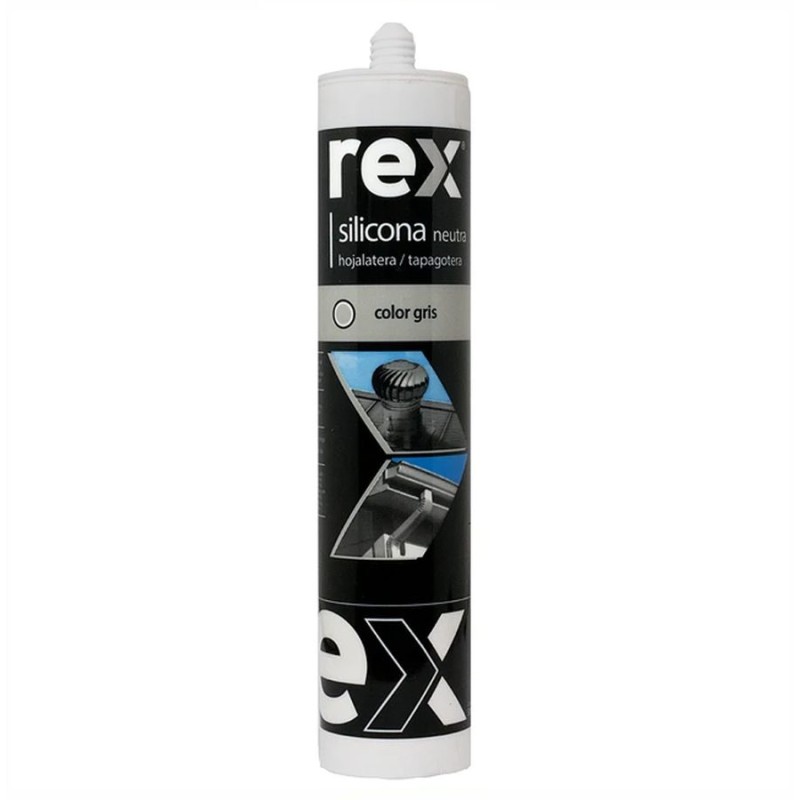 SILICONA REX BANO Y COCINA GRIS 300 ML (ACETICA)