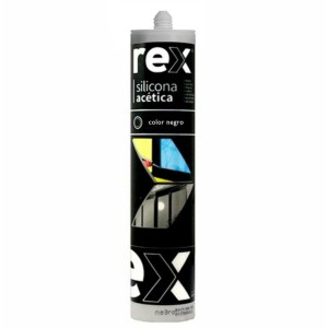 SILICONA REX BANO Y COCINA NEGRA 300 ML (ACETICA)