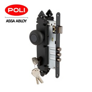 CERRADURA POLI BR RUSTICO POMO ACCESO EXT FIJO 105