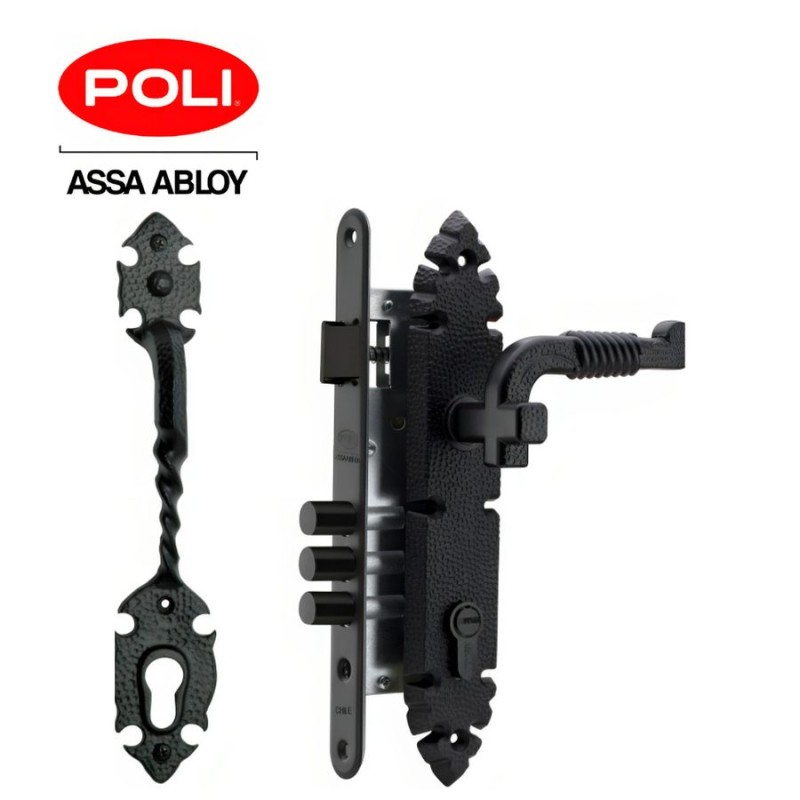 CERRADURA POLI BR RUSTICO ACCESO DER COD 104672 56