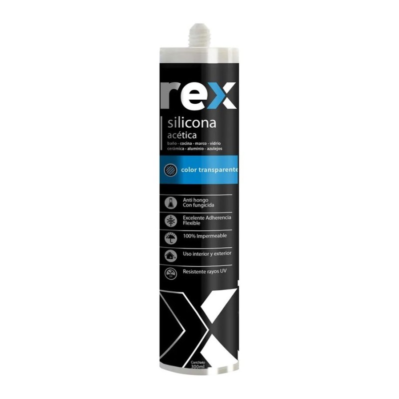 SILICONA REX BANO Y COCINA TRANSPARENTE 300 ML (AC