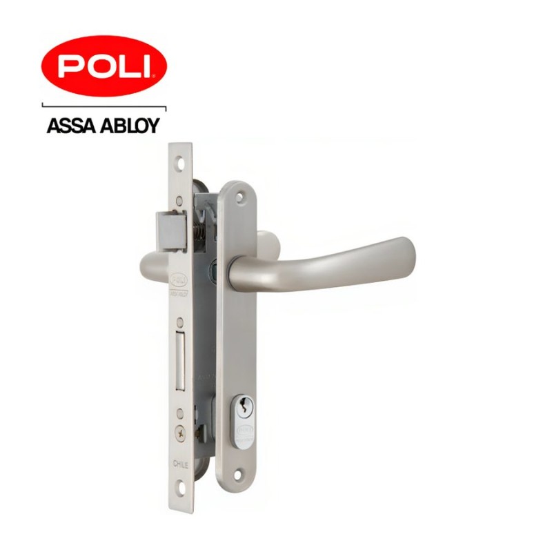 CERRADURA POLI EMBUTIDA PUERTA ALUMINIO COD 104731