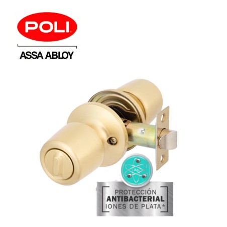 CERRADURA POLI TUBULAR 8204 BANO/DORMIT BR COD 820