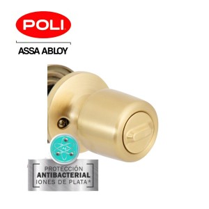 CERRADURA POLI TUBULAR 8204 BANO/DORMIT BR COD 820