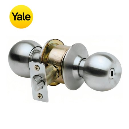 CERRADURA YALE INOX BANO DORMITORIO 134641 POMO IN