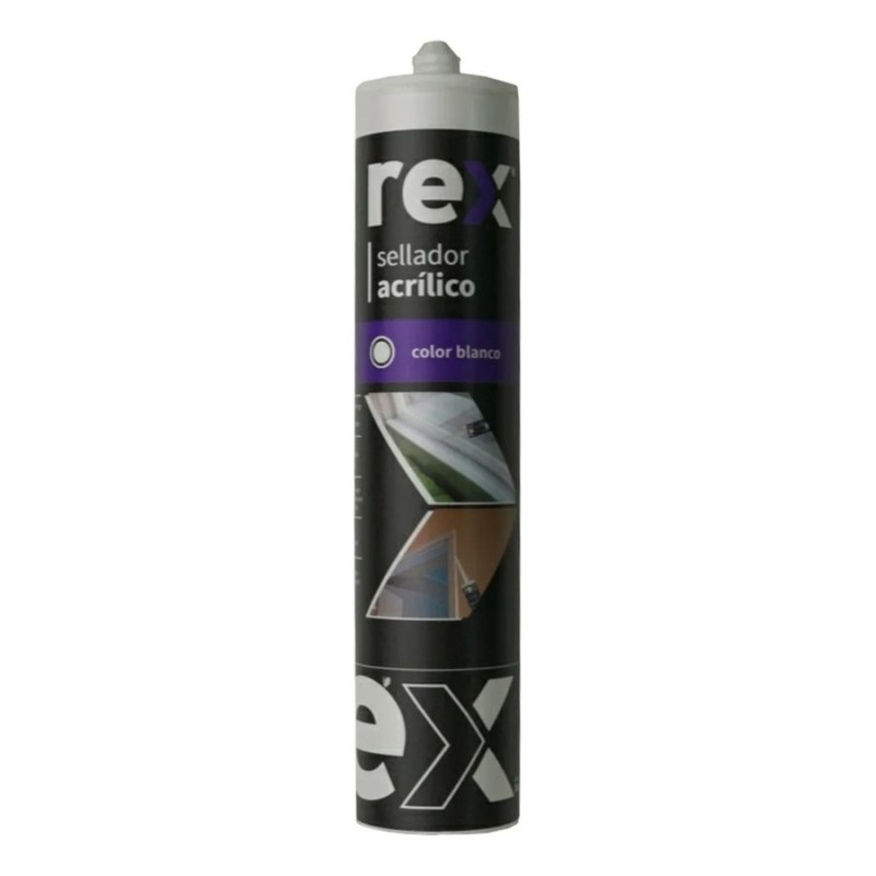 SILICONA REX SELLANTE ACRILICO BLANCO 300 ML 30123