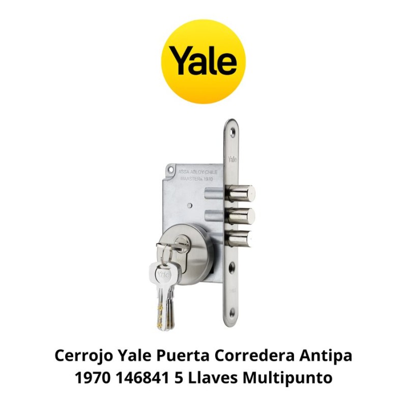 CERROJO YALE PUERTA CORREDERA ANTIPA 1970 146841 5