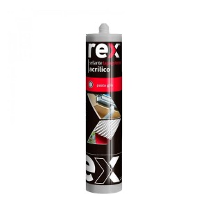 SILICONA REX SELLANTE ACRILICO GRIS (TAPAGOTERAS)