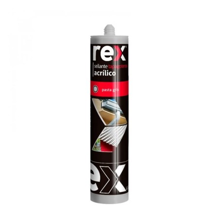 SILICONA REX SELLANTE ACRILICO GRIS (TAPAGOTERAS)