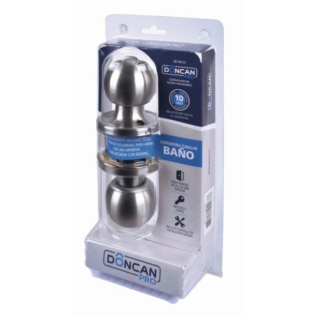 CERRADURA DONCAN PRO TUBULAR INOX BAÑO