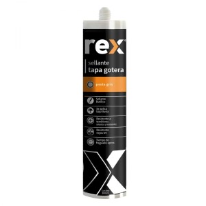 SILICONA REX TAPAGOTERA GRIS BUTILICO 300 LM 30065