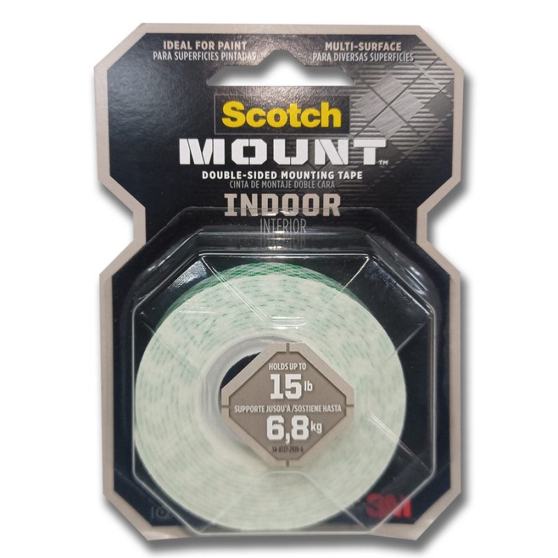 CINTA DOBLE FAS SCOTCH 3M INDOOR 13 MM X 1,9 MT AC