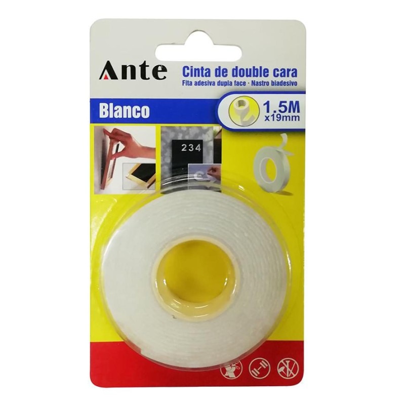 CINTA DOBLE CONTACTO ANTE 19 MM X 1,5 MT CL628406