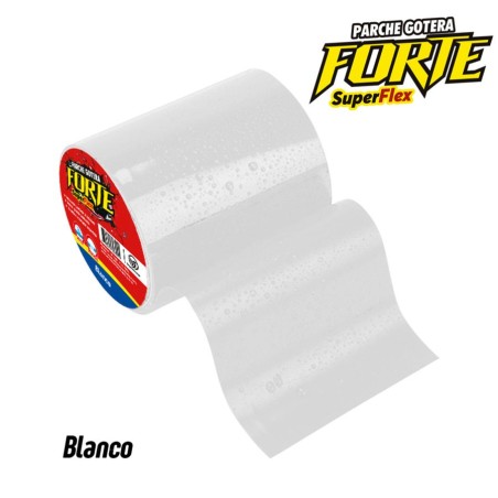 CINTA ADHESIVA FORTE TAPAGOTERA BLANCO 10X1,5 MTS