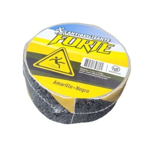 CINTA ANTIDESLIZANTE 5 MT X 50 MM FORTE NEGRO/AMAR