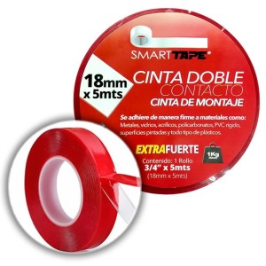 CINTA DOBLE CONTACTO CINTA MONTAJE 18 MM X 5,0 M B