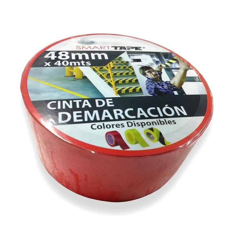 CINTA DE DEMARCACION ROJO SMART TAPE 48 MM X 40 MT