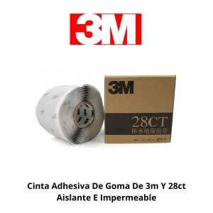 CINTA ADHESIVA DE GOMA DE 3M Y 28CT AISLANTE E IMP