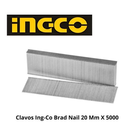 CLAVOS INGCO BRAD NAIL 20 MM X 5000 UNID ANA18201