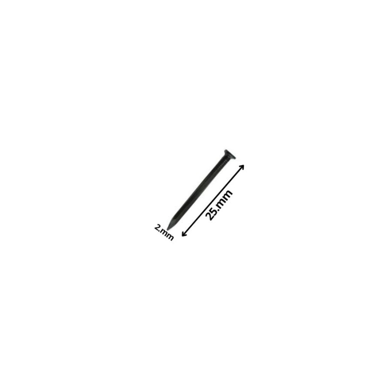 CLAVO CONCRETO LISO NEGRO 2,0 X 25 MM