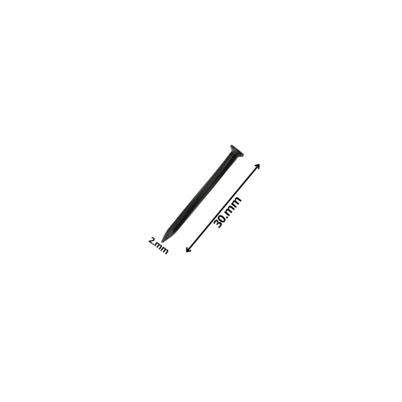 CLAVO CONCRETO LISO NEGRO 2,0 X 30 MM