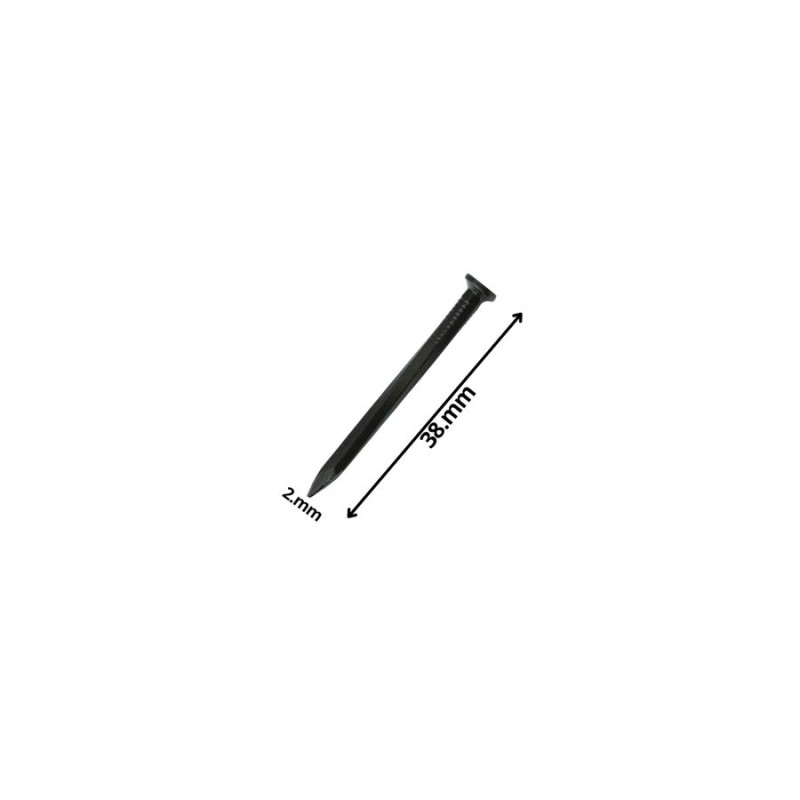 CLAVO CONCRETO LISO NEGRO 2,0 X 38 MM