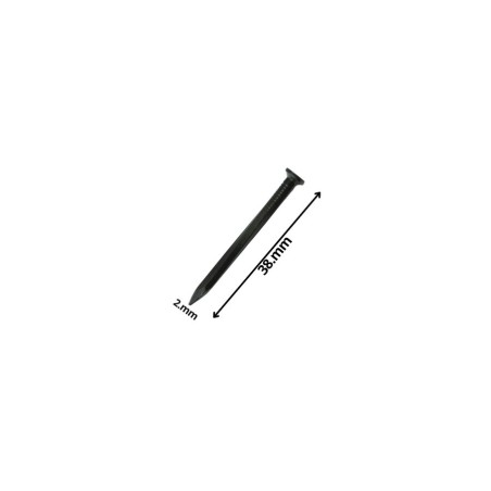 CLAVO CONCRETO LISO NEGRO 2,0 X 38 MM
