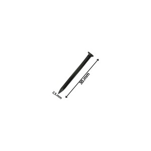 CLAVO CONCRETO LISO NEGRO 2,5 X 30 MM