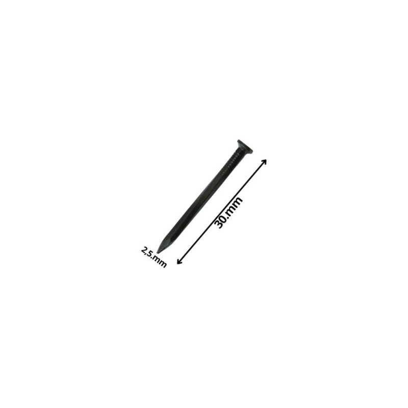 CLAVO CONCRETO LISO NEGRO 2,5 X 30 MM