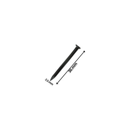 CLAVO CONCRETO LISO NEGRO 2,5 X 30 MM