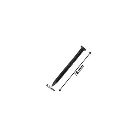CLAVO CONCRETO LISO NEGRO 2,5 X 38 MM