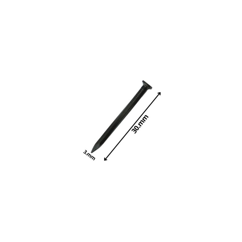 CLAVO CONCRETO LISO NEGRO 3,0 X 30 MM