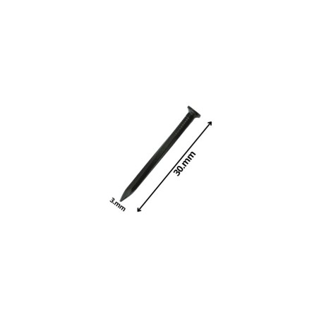 CLAVO CONCRETO LISO NEGRO 3,0 X 30 MM