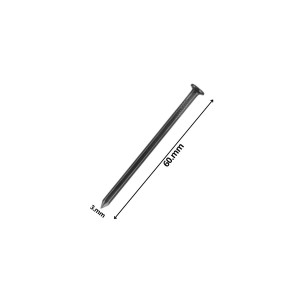 CLAVO CONCRETO LISO NEGRO 3,0 X 60 MM