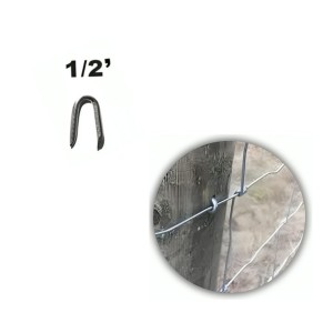 GRAPAS GALVANIZADAS PARA MADERA TIPO U (12) 1/2"