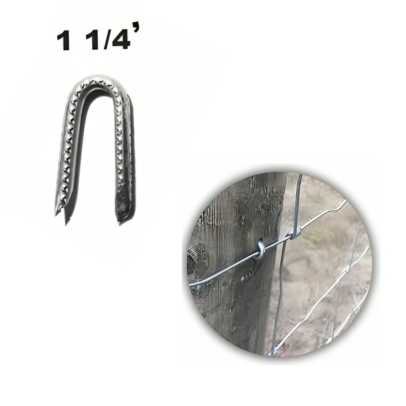 GRAPAS GALVANIZADAS PARA MADERA TIPO U (32) 1 1/4