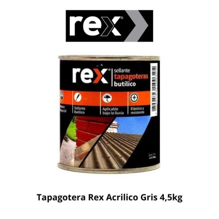 TAPAGOTERA REX ACRILICO GRIS 4,5KG