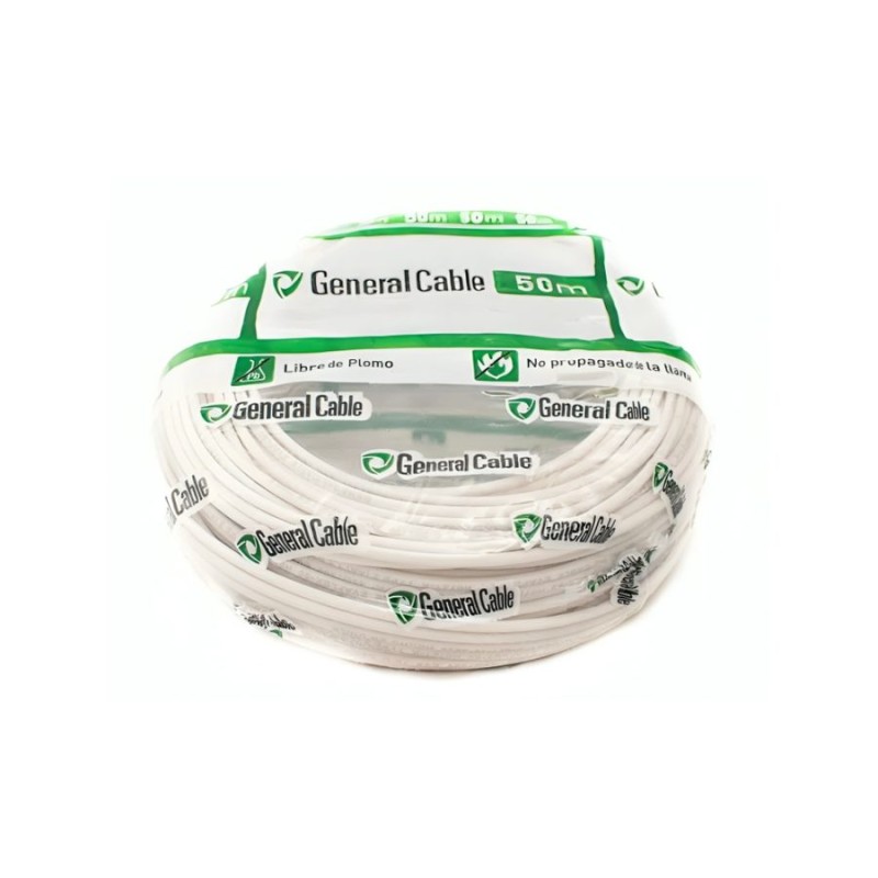 CABLE LIBRE HALOGENO (EVA) 2,5 MM BLANCO