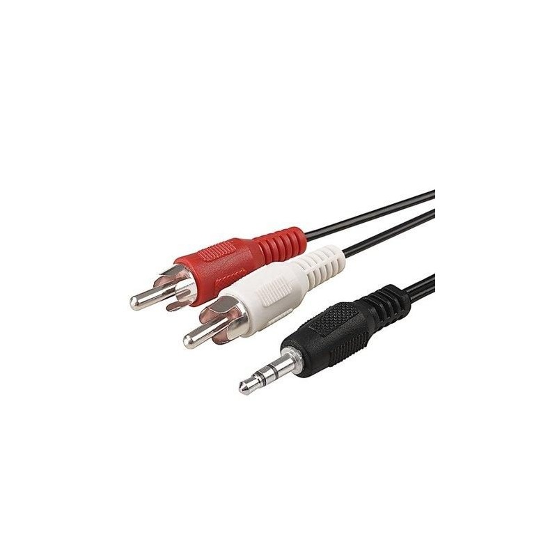 CABLE PLUG 3.5 ST A 2 PLUG RCA CA171E
