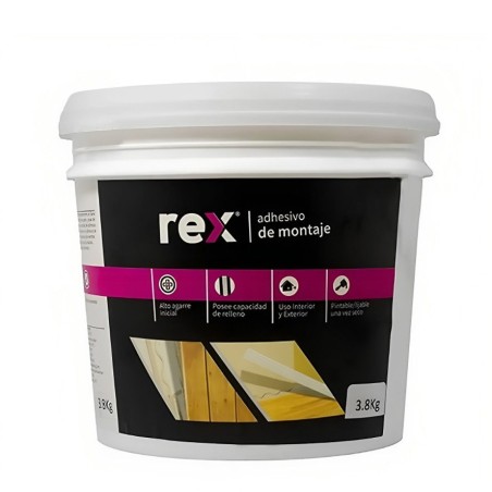 SILICONA REX MONTAJE BEIGE 3.8 GL 30330